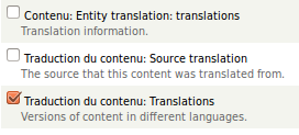 Views 3.8 : configurer une relationTranslations (Traduction du contenu)