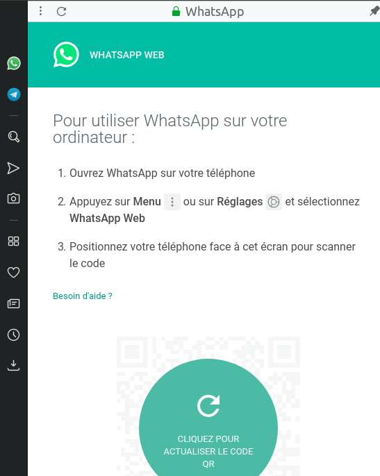 Opera (pc) : utiliser WhatsApp sur son PC